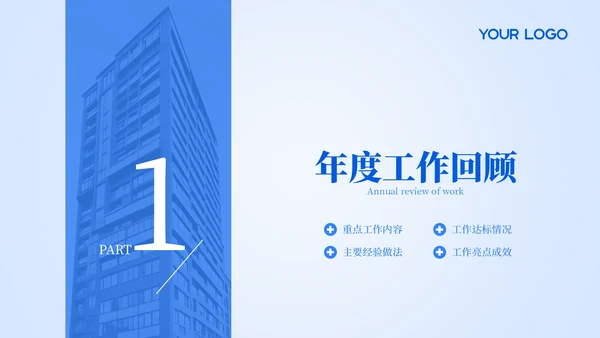 蓝色商务风过渡页PPT版式合集