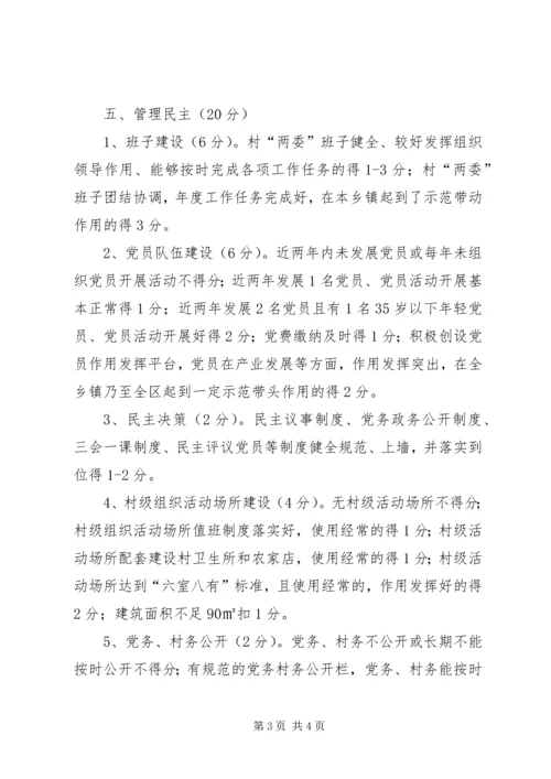 村级党组织分类定级评分标准精编.docx