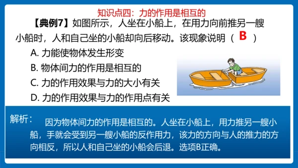 人教版 初中物理 八年级下册 第七章 力 7.1力（习题课） 课件(19页ppt）