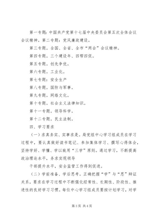安监局党组中心组学习存在问题整改报告 (3).docx