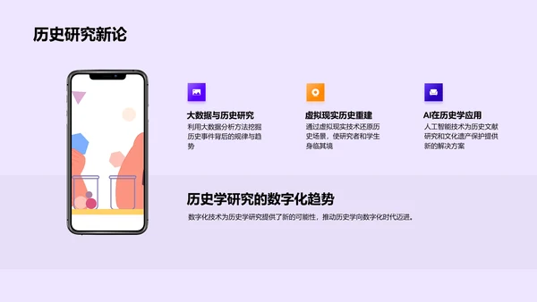 历史学新技术应用PPT模板