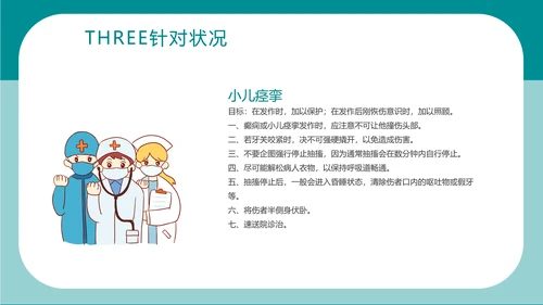 简约卡通医疗急救知识讲座