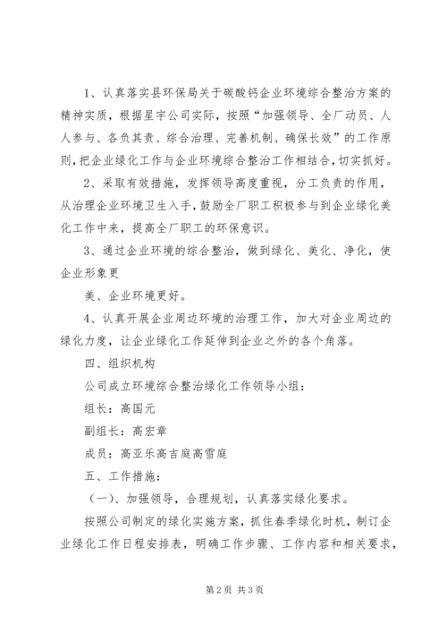 绿化组织实施方案 (2).docx