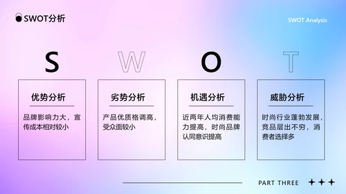 蓝紫色创意时尚渐变风品牌宣传推广