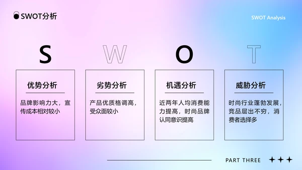 蓝紫色创意时尚渐变风品牌宣传推广
