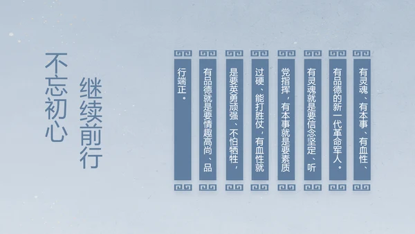 八一军事部队士兵工作汇报动态PPT