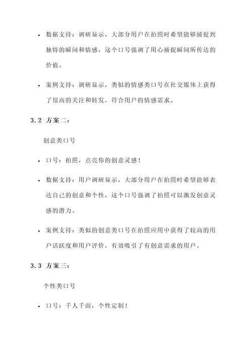 拍照口号公司设计方案