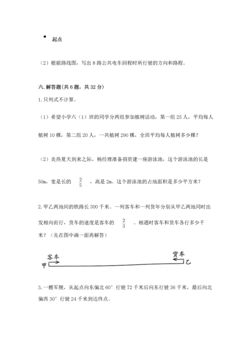 人教版六年级上册数学期中测试卷精品（典优）.docx