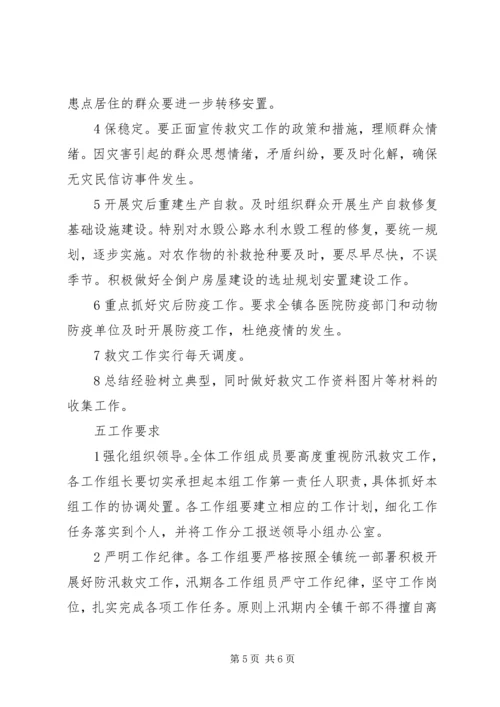 乡镇防汛救灾工作指导方案.docx