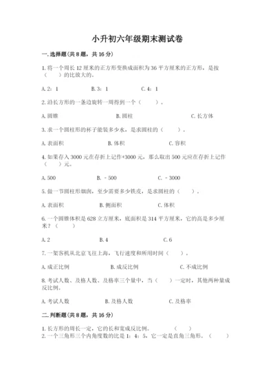 小升初六年级期末测试卷（全优）.docx