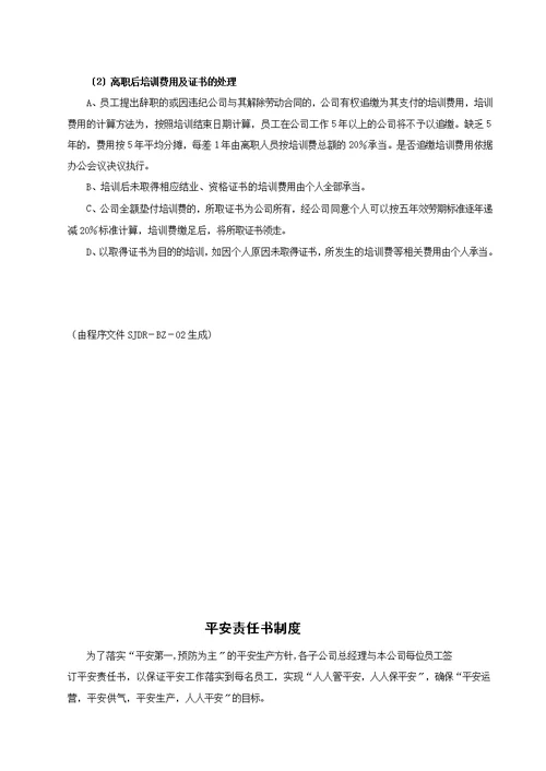 安全管理制度汇编(DOCX 38页)