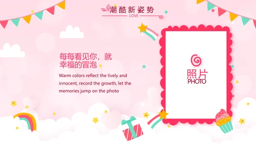 生日快乐生日派对纪念册动态PPT
