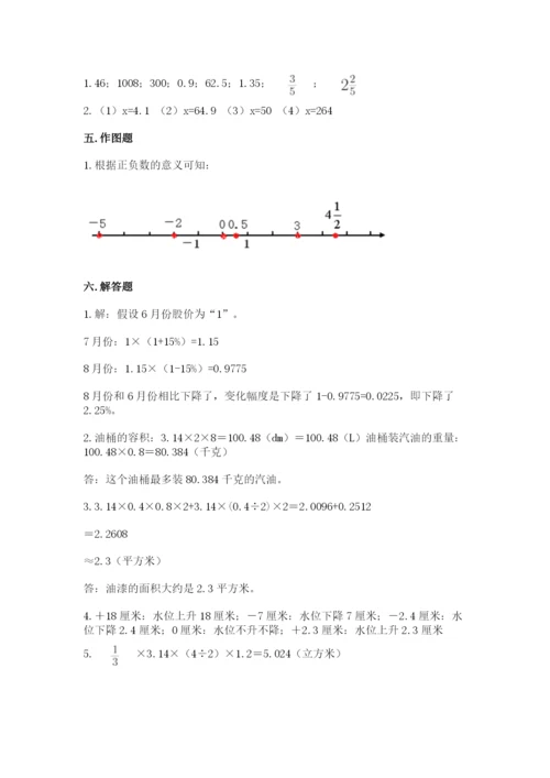 六年级下册数学期末测试卷附完整答案【各地真题】.docx
