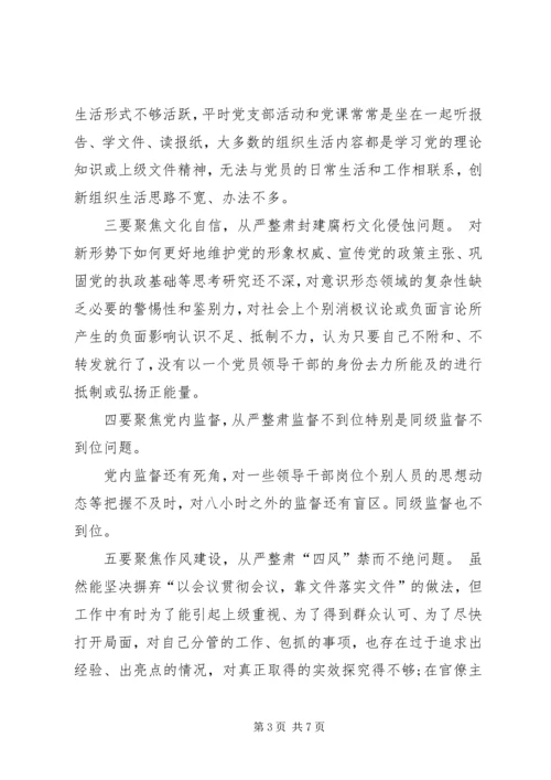 六聚焦六整肃对照检查材料-六聚焦六整肃心得体会.docx