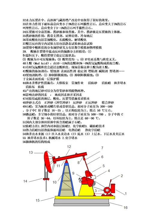 石油工程知识竞赛知识总结