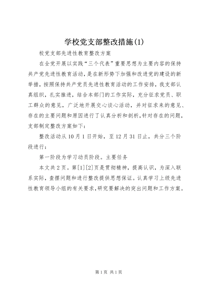 学校党支部整改措施(1).docx