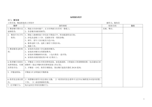 酒店SOP标准化流程.docx