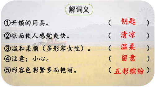 第6课 《秋天的雨》 课件