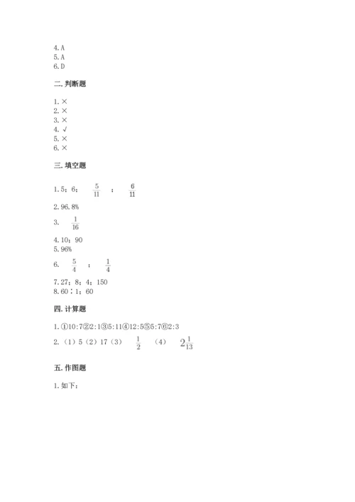 人教版六年级上册数学期末测试卷带答案（培优）.docx