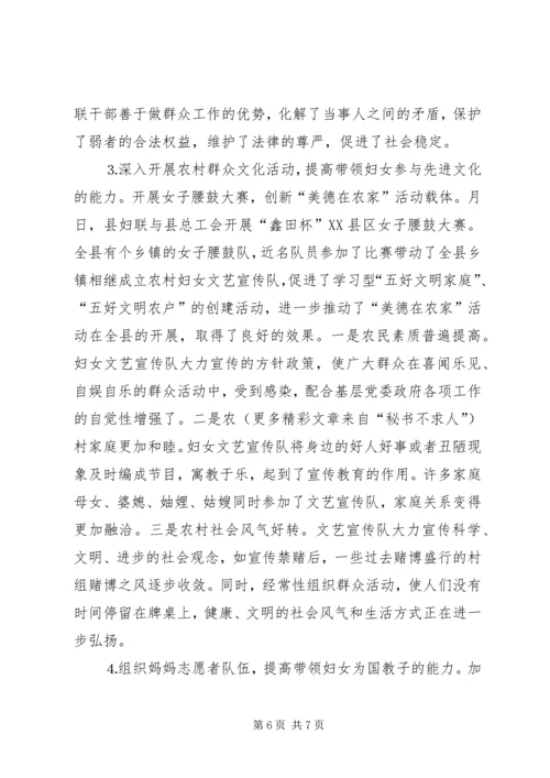 加强领导创新工作进一步增强妇联组织能力.docx