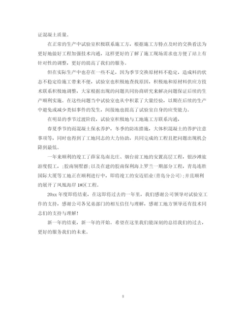 精编之实验室的年度工作总结范文.docx