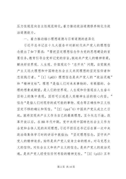 党员领导干部政治道德建设思考.docx