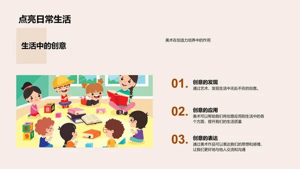 美术课程初探PPT模板