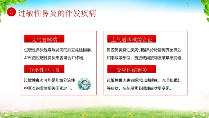 秋季预防过敏性鼻炎医疗知识专题培训课件