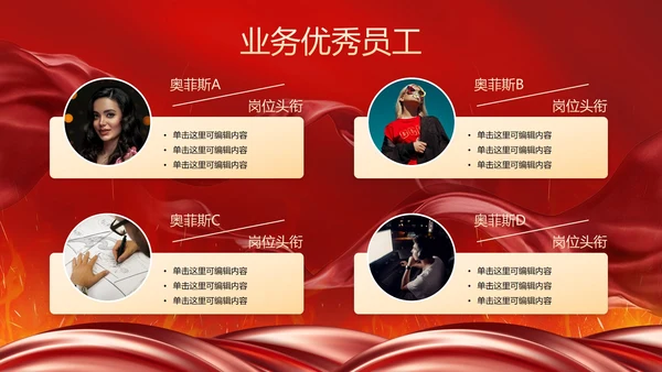 红色奢华喜庆战鼓战报汇报PPT模板