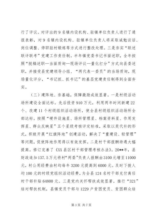 关于农村基层组织建设的调查与思考精编.docx