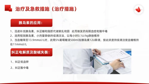 红色简约酮症酸中毒护理查房PPT模板宣传PPT动态PPT