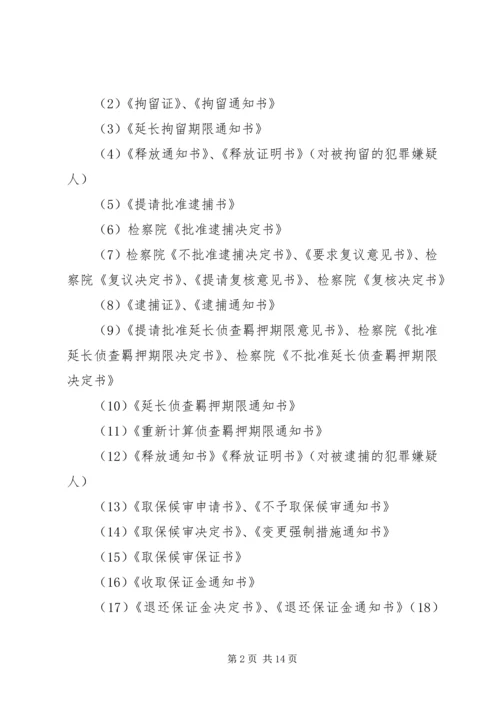 公安机关办理刑事案件卷宗材料排列顺序 (4).docx