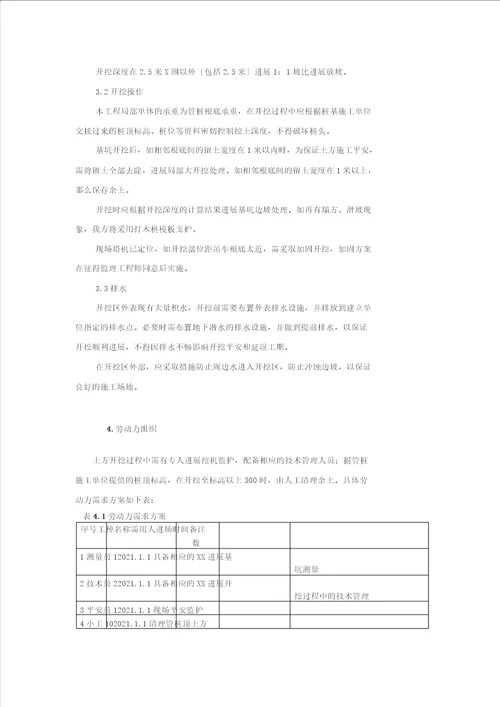 基坑开挖深度超过3米开挖专项安全方案