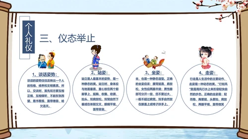 小学开学第一课文明礼仪规范PPT模板