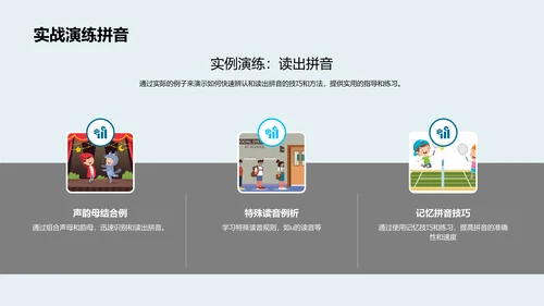 拼音知识掌握PPT模板