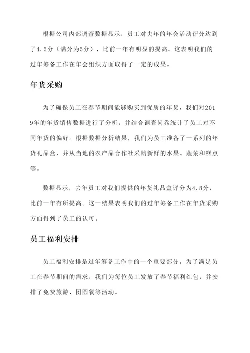 过年筹备工作总结报告