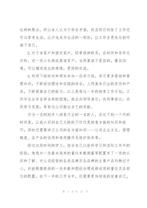 销售助理岗位个人工作计划6篇.docx