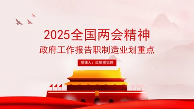 学习2025全国两会精神制造业热点ppt