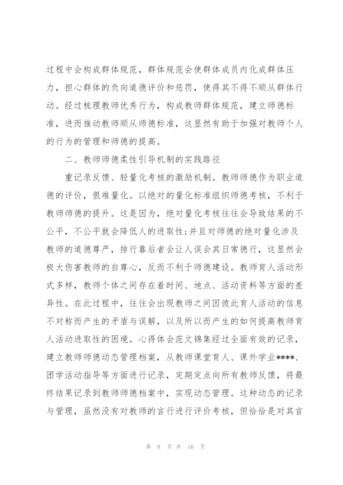 教师个人师德师风心得及感想.docx