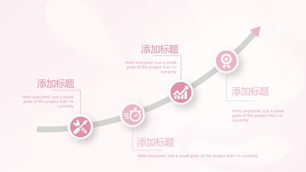粉色时尚孕妇年年终总结动态PPT