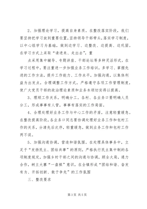 队伍作风建设暨效率效益提升与制度落实年三项主题活动整改方案)[本站推荐].docx