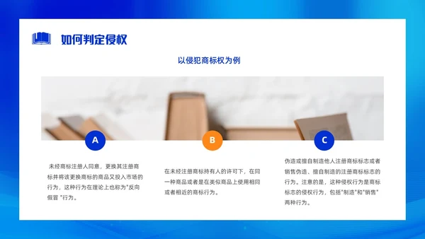 蓝色渐变实拍简约风世界知识产权日PPT模板