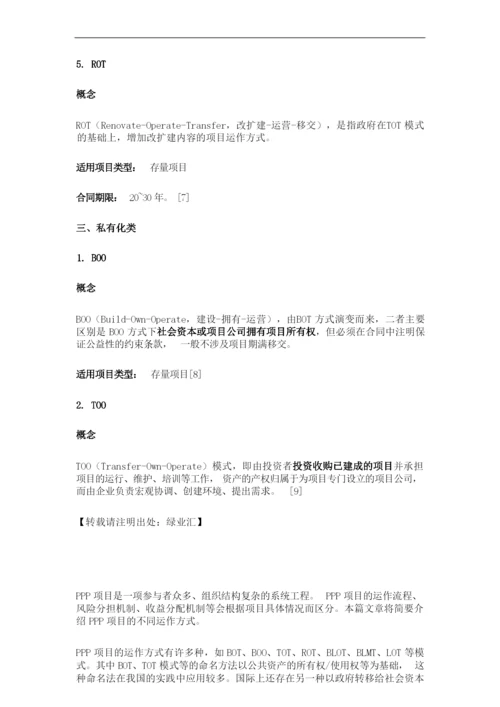 ppp项目相关术语.docx