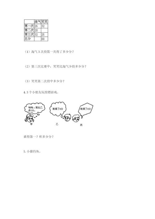 小学二年级数学应用题大全及答案【易错题】.docx