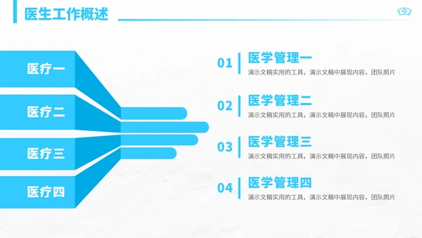 蓝色高端医学医疗医生工作汇报年中总结述职报告科研答辩职称评级PPT模板