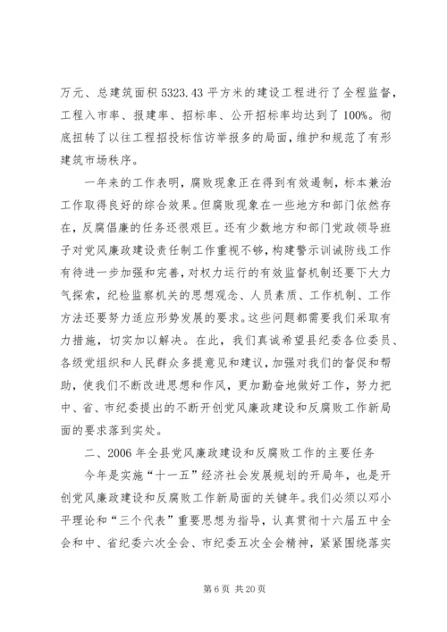 市纪委在党代会上的工作报告.docx