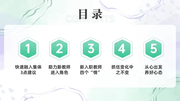 绿色水彩简约新教师成长工作总结新教师培训
