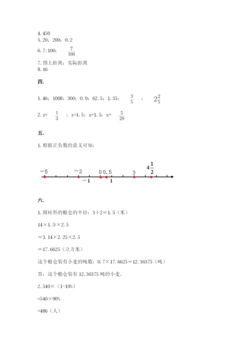 苏教版数学六年级下册试题期末模拟检测卷【精选题】.docx