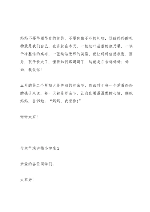 母亲节演讲稿小学生5篇.docx