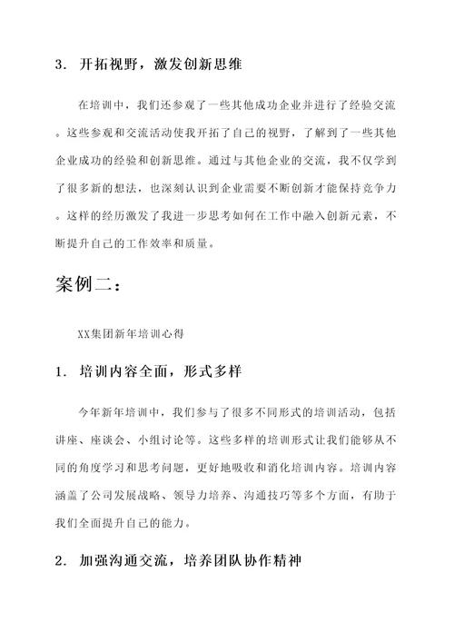 企业新年培训心得